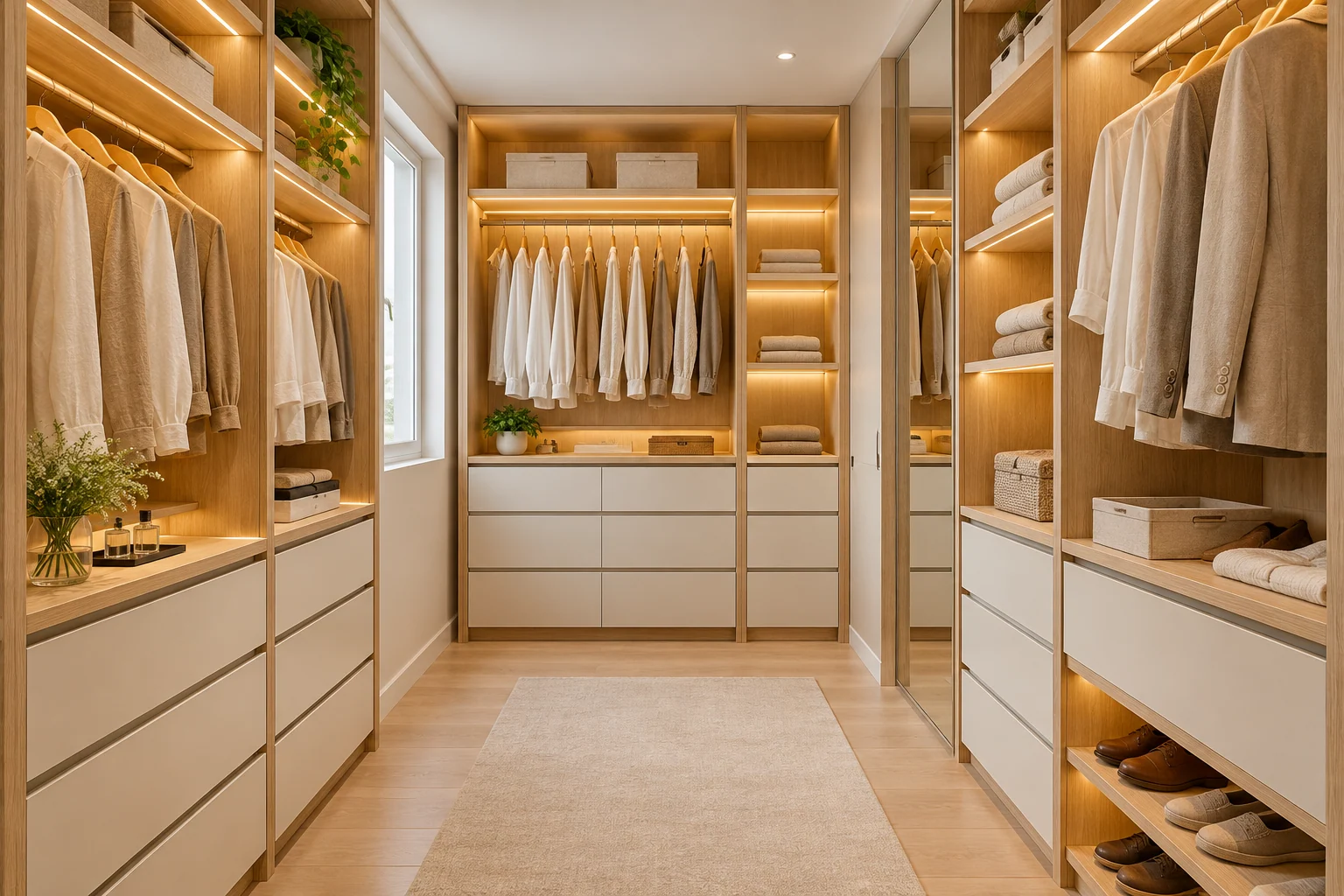Inspiração de closets com móveis sob medida